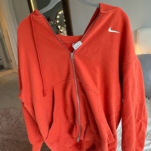 Nike Bold orange Full-Zip Hoodie
